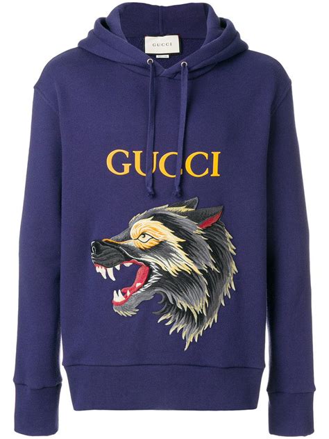 gucci garden wolf hoodie|Gucci laid back hoodie.